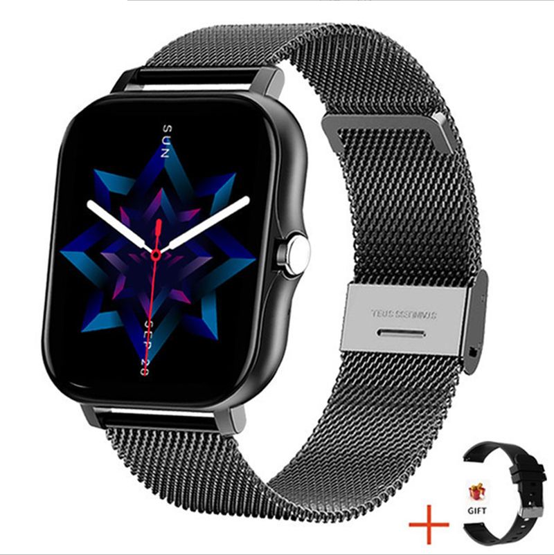 Women Smart Watch Men Smartwatches 1.69" Full touch Bluetooth Call Smart Bracelet Waterproof Fitness Tracker Ladies Health Bracelets Relogio Gold Smart watch bangili ya saa nzuri Silver Smart Watch