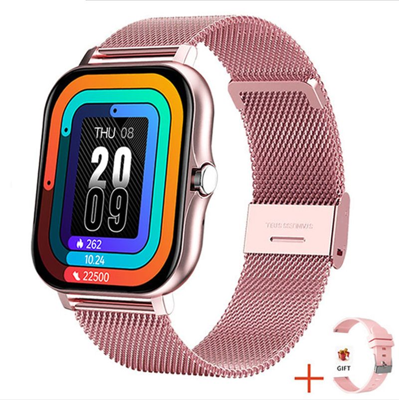 Women Smart Watch Men Smartwatches 1.69" Full touch Bluetooth Call Smart Bracelet Waterproof Fitness Tracker Ladies Health Bracelets Relogio Gold Smart watch bangili ya saa nzuri Silver Smart Watch