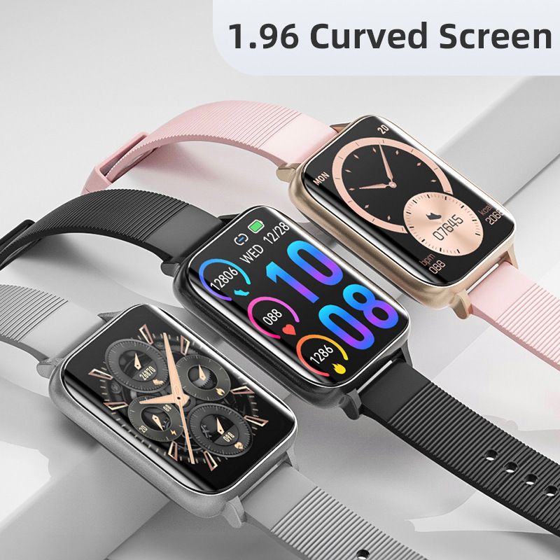 OD1 Thin Bluetooth Call Smart Watch Heart Rate Blood Pressure Monitor Step Body Temperature IP68 Waterproof Sports Smart Bracelet Full Touch HD Curved Screen Smartwatches For Men Smart Watch For Women