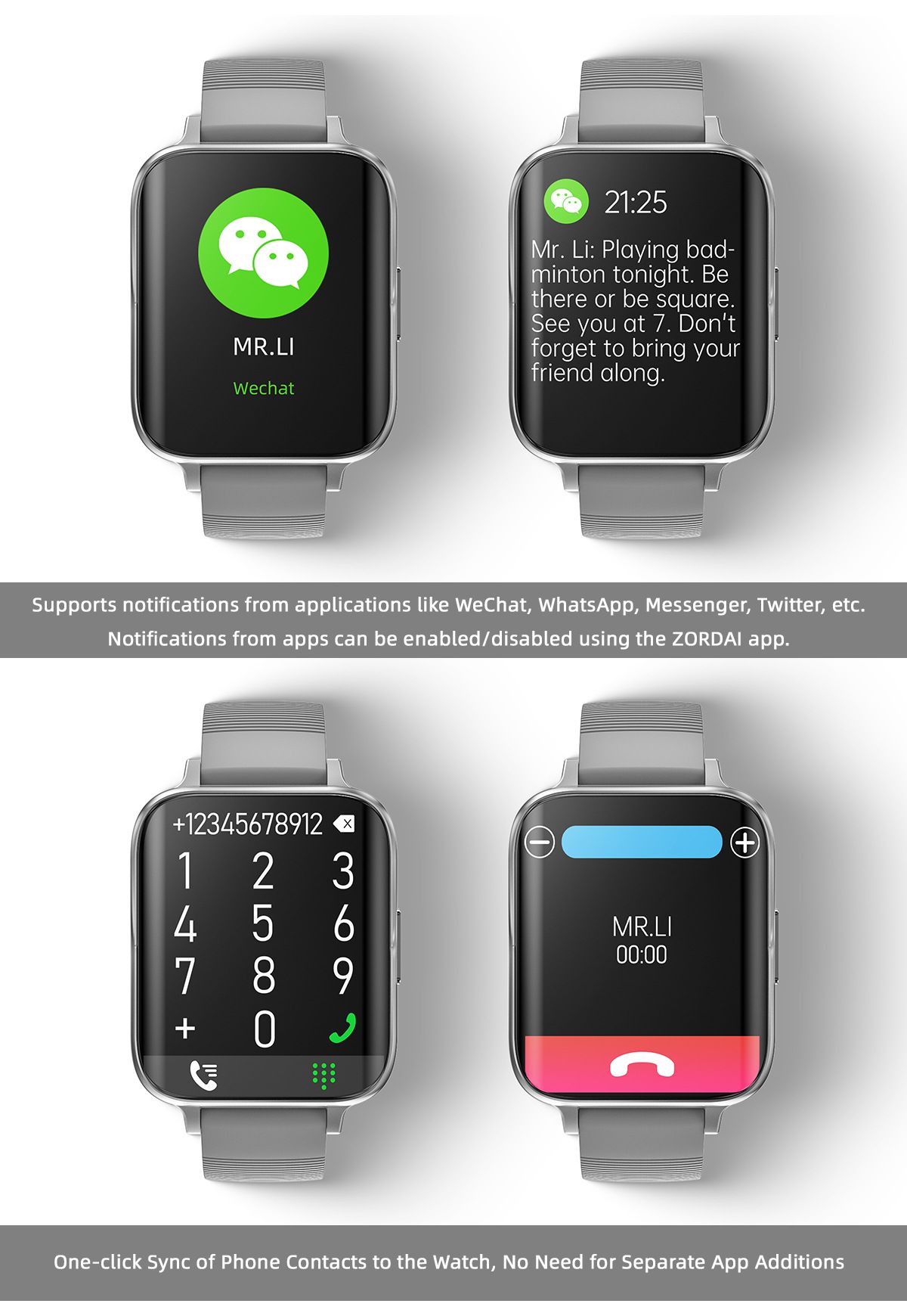 OD1 Thin Bluetooth Call Smart Watch Heart Rate Blood Pressure Monitor Step Body Temperature IP68 Waterproof Sports Smart Bracelet Full Touch HD Curved Screen Smartwatches For Men Smart Watch For Women