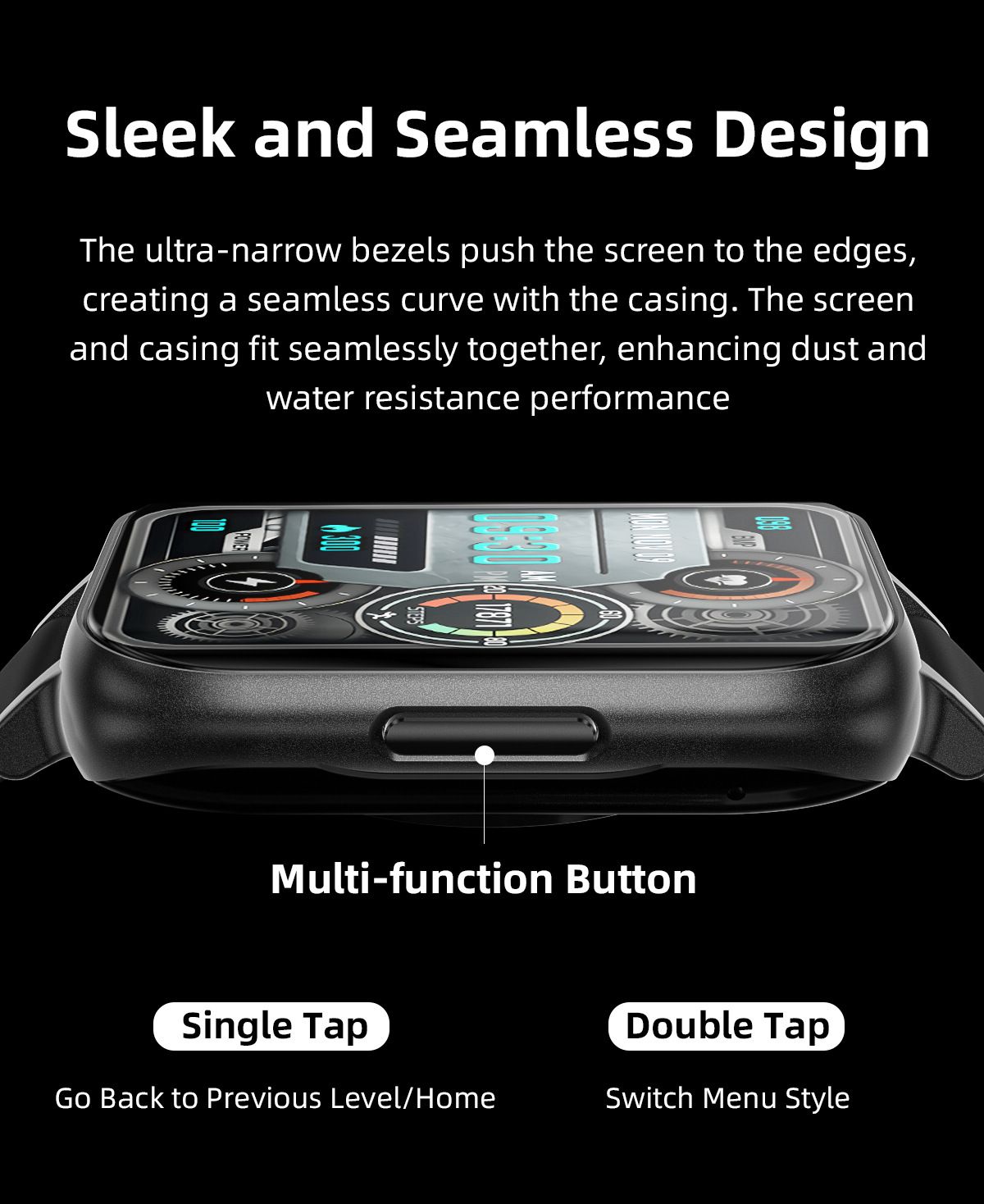 OD1 Thin Bluetooth Call Smart Watch Heart Rate Blood Pressure Monitor Step Body Temperature IP68 Waterproof Sports Smart Bracelet Full Touch HD Curved Screen Smartwatches For Men Smart Watch For Women