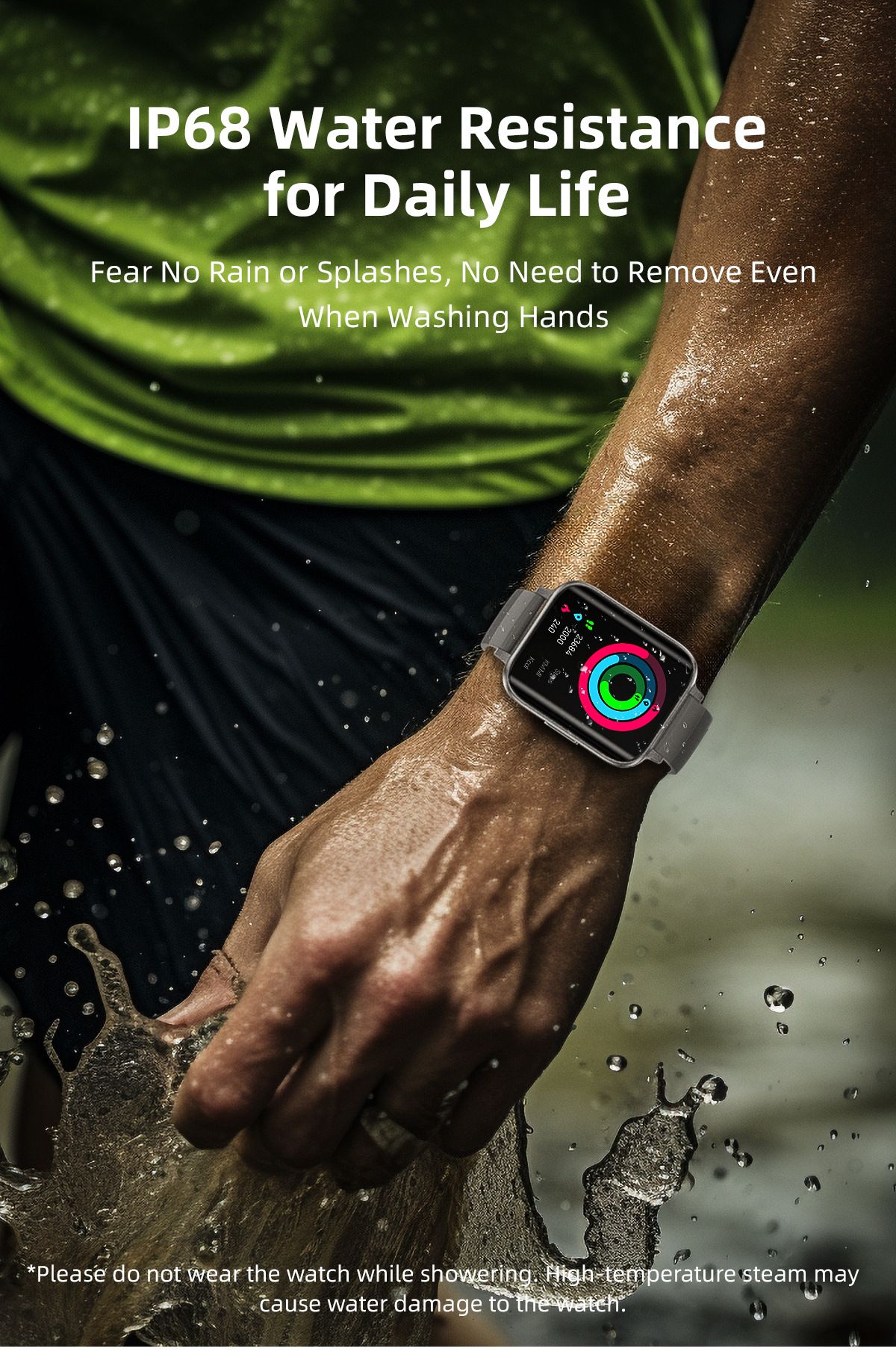 OD1 Thin Bluetooth Call Smart Watch Heart Rate Blood Pressure Monitor Step Body Temperature IP68 Waterproof Sports Smart Bracelet Full Touch HD Curved Screen Smartwatches For Men Smart Watch For Women