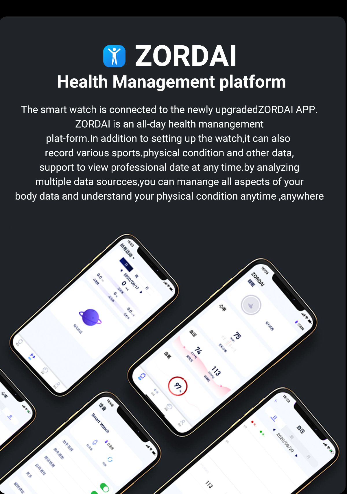 OD1 Thin Bluetooth Call Smart Watch Heart Rate Blood Pressure Monitor Step Body Temperature IP68 Waterproof Sports Smart Bracelet Full Touch HD Curved Screen Smartwatches For Men Smart Watch For Women