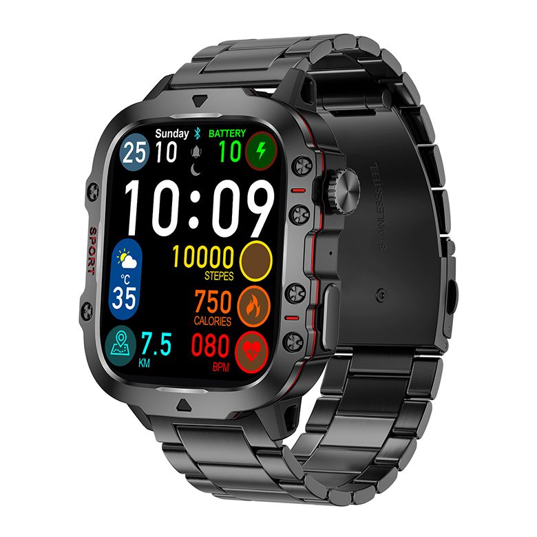 Smartwatches Men Woman QX11 1.96'' large screen Full Touch Bluetooth call smart watch large battery 420mAh heart rate IP68 waterproof Smart Watch for men women Couple Watch Siri AI voice Sports Watch