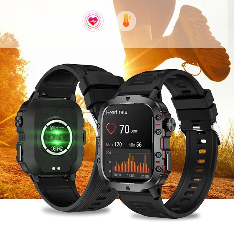 Smartwatches Men Woman QX11 1.96'' large screen Full Touch Bluetooth call smart watch large battery 420mAh heart rate IP68 waterproof Smart Watch for men women Couple Watch Siri AI voice Sports Watch