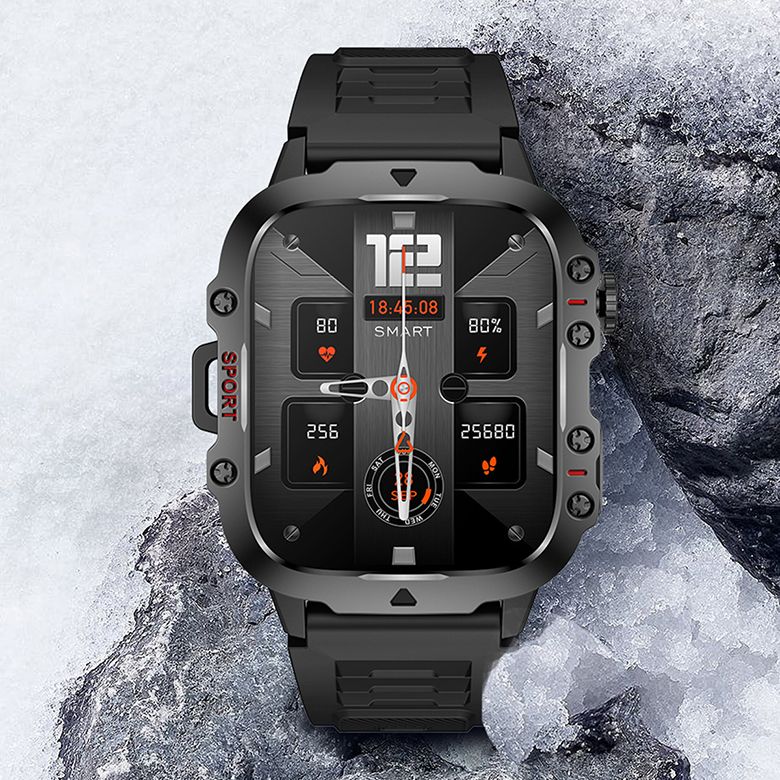 Smartwatches Men Woman QX11 1.96'' large screen Full Touch Bluetooth call smart watch large battery 420mAh heart rate IP68 waterproof Smart Watch for men women Couple Watch Siri AI voice Sports Watch
