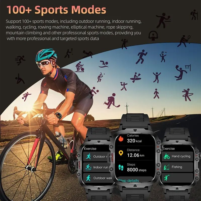 Smartwatches Men Woman QX11 1.96'' large screen Full Touch Bluetooth call smart watch large battery 420mAh heart rate IP68 waterproof Smart Watch for men women Couple Watch Siri AI voice Sports Watch