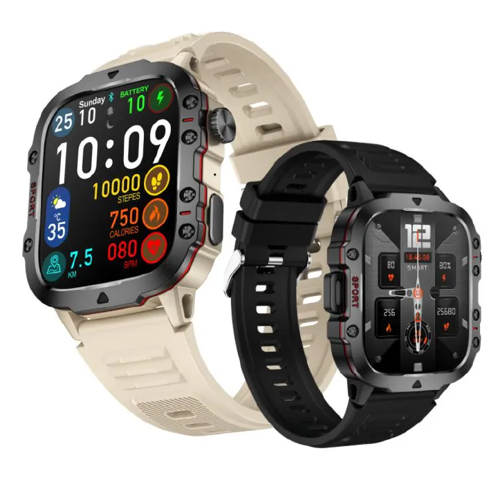 Smartwatches Men Woman QX11 1.96'' large screen Full Touch Bluetooth call smart watch large battery 420mAh heart rate IP68 waterproof Smart Watch for men women Couple Watch Siri AI voice Sports Watch