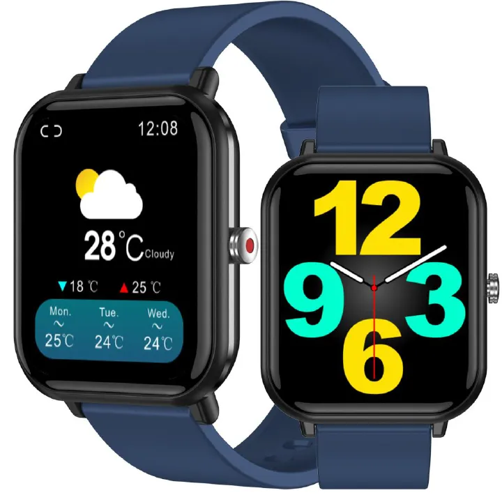 smart watch full touch Unisex Watch Couple Watch IP68 waterproof body temperature heart rate blood oxygen monitor sports fitness bracelet Original Smartwatches Blue Pink Gold Smart watch For Men Women