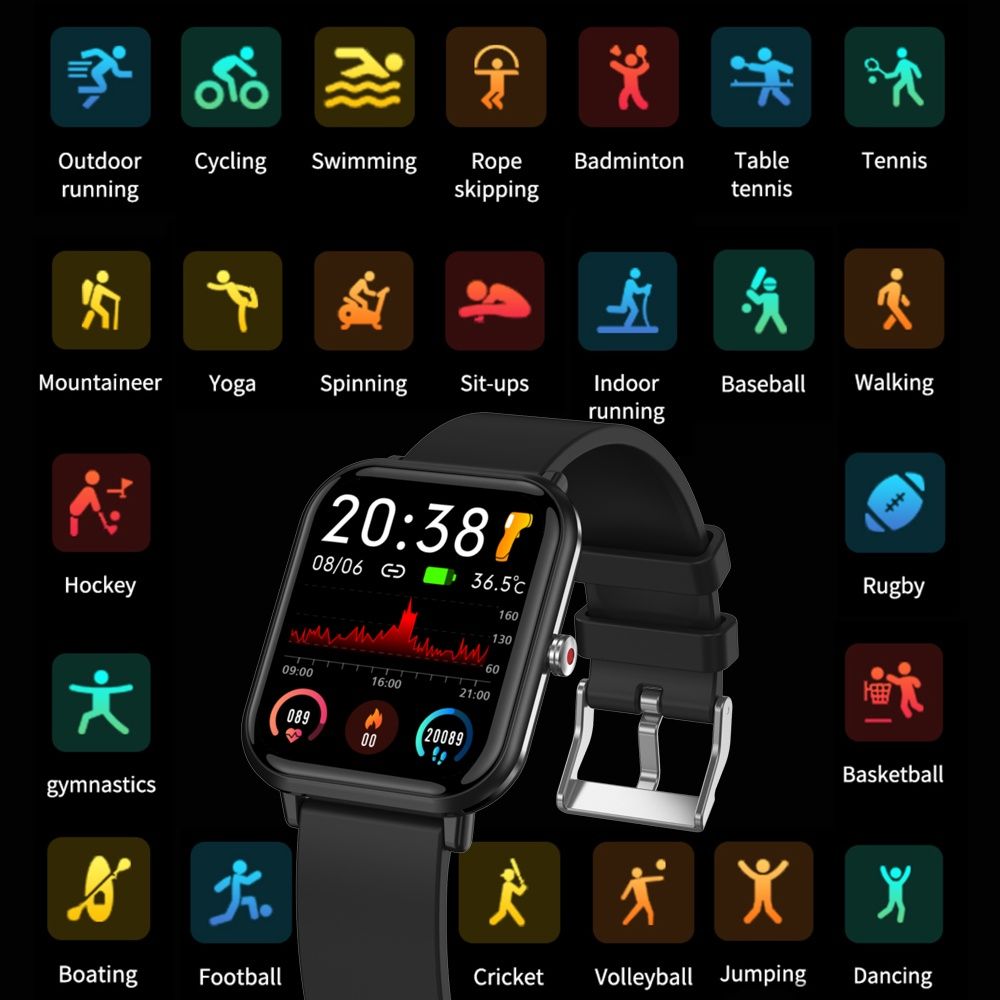 Q9pro body temperature smart watch heart rate blood pressure blood sample waterproof sports men women smart watch ladies watch Sports smart watch Smartwatch For Men Women IP68 waterproof Smart Watch