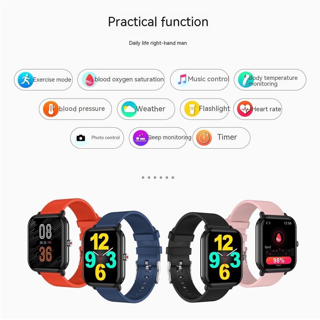 Q9pro body temperature smart watch heart rate blood pressure blood sample waterproof sports men women smart watch ladies watch Sports smart watch Smartwatch For Men Women IP68 waterproof Smart Watch