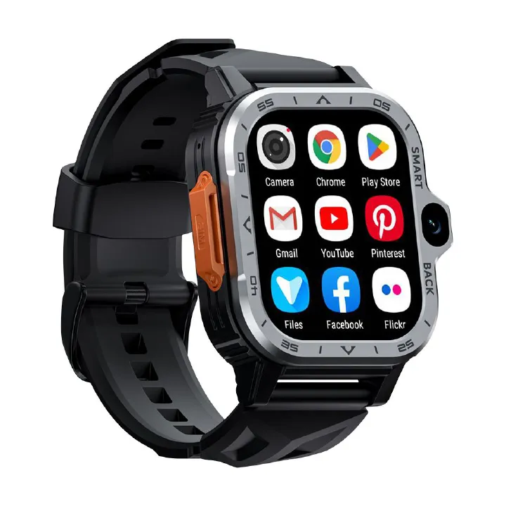 Smart watch with SIM Card And WIFI Bluetooth Smart phone watch APPLLP 4 MAX smartwatch download app video call GPS NFC SOS men's sports watch outdoor HD front and rear camera Men Smartwatches