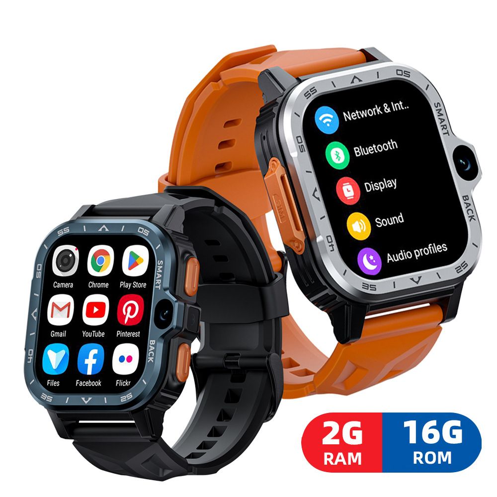 Smartwatches with SIM card And wifi LOKMAT phone smart watch APPLLP 4 MAX Smartwatch video call SOS NFC GPS 2.02'' TFT Touch Screen 800mAh 2G+16G 500W pixels HD Dual Camera 4G Network Face Recognition