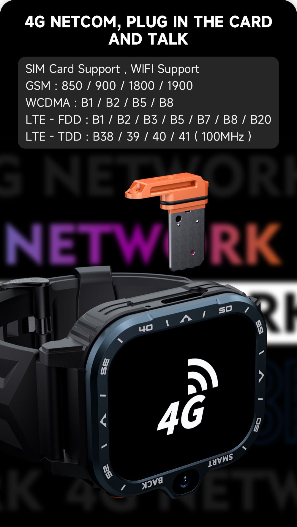 Smartwatches with SIM card And wifi LOKMAT phone smart watch APPLLP 4 MAX Smartwatch video call SOS NFC GPS 2.02'' TFT Touch Screen 800mAh 2G+16G 500W pixels HD Dual Camera 4G Network Face Recognition