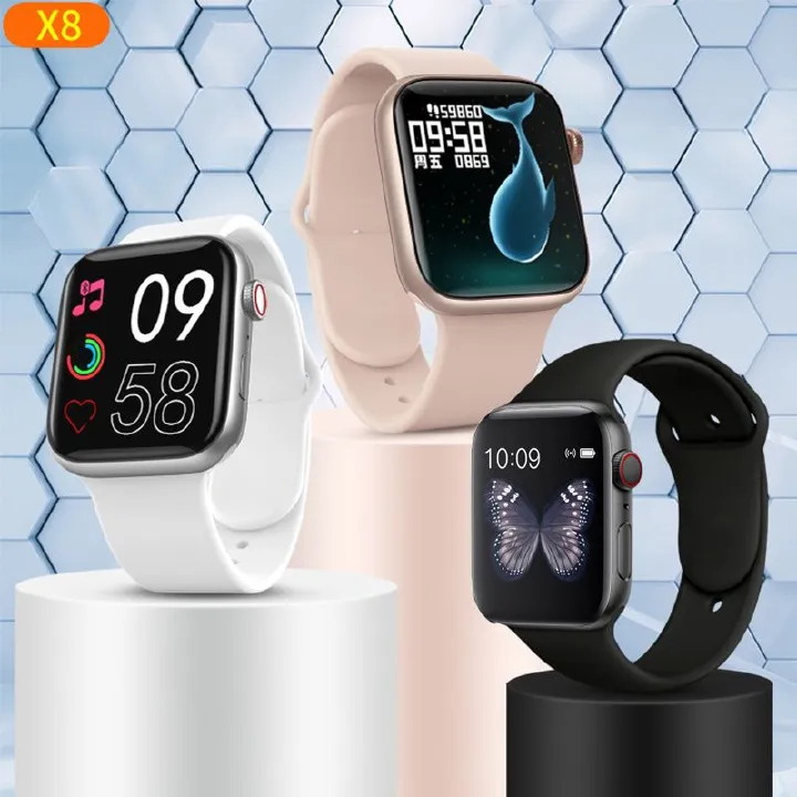 X8 Smart Waterproof Watch Bluetooth Call Heart Rate Smartwatches Men's smart watch Women smart watch Kids smart watch couple watch smart bracelet smart band digital watch sports watch fashion watch