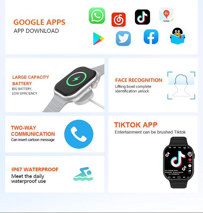B29 smart watch with sim slot independent call phone Smart Bracelet Bluetooth Men Smartwatch s9 Men Smart Watch HD Camera Women Smart watch Waterproof Sports Watch Couple Watch GPS NFC S9 heart rate