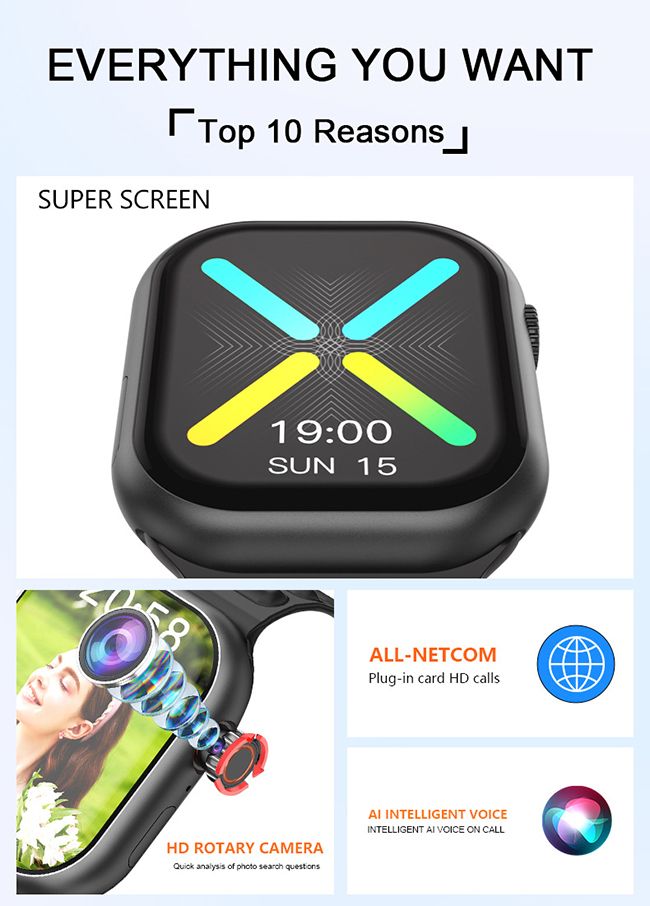 B29 smart watch with sim slot independent call phone Smart Bracelet Bluetooth Men Smartwatch s9 Men Smart Watch HD Camera Women Smart watch Waterproof Sports Watch Couple Watch GPS NFC S9 heart rate