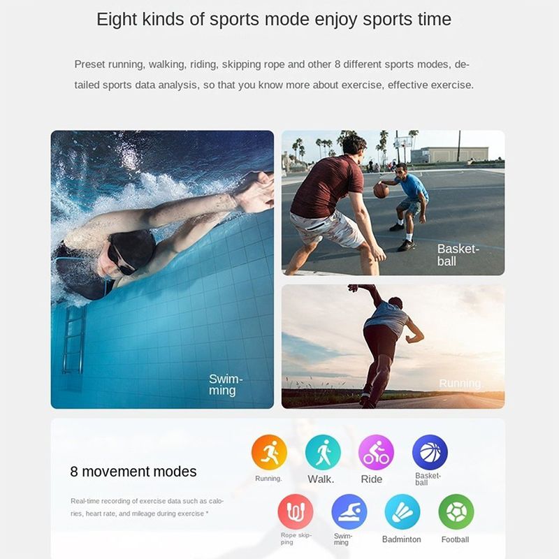 Smartwatches Gift Couple Watch Wrist Watch Bluetooth Call Fitness Sports Smart Watch Men Women Swimming Smartwatch Multifunctional Heart Rate Smart Bracelet Sports Watch Smart Watch For Men Women