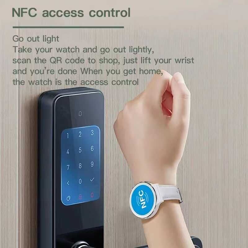 HK43 Women Smart Watch Bluetooth Call Smartwatch Offline Payment NFC Heart Rate Blood Pressure Monitor Exercise Pedometer Huawei Smart Watch 3 Silver Waterproof Smart watch For Women White Sport watch