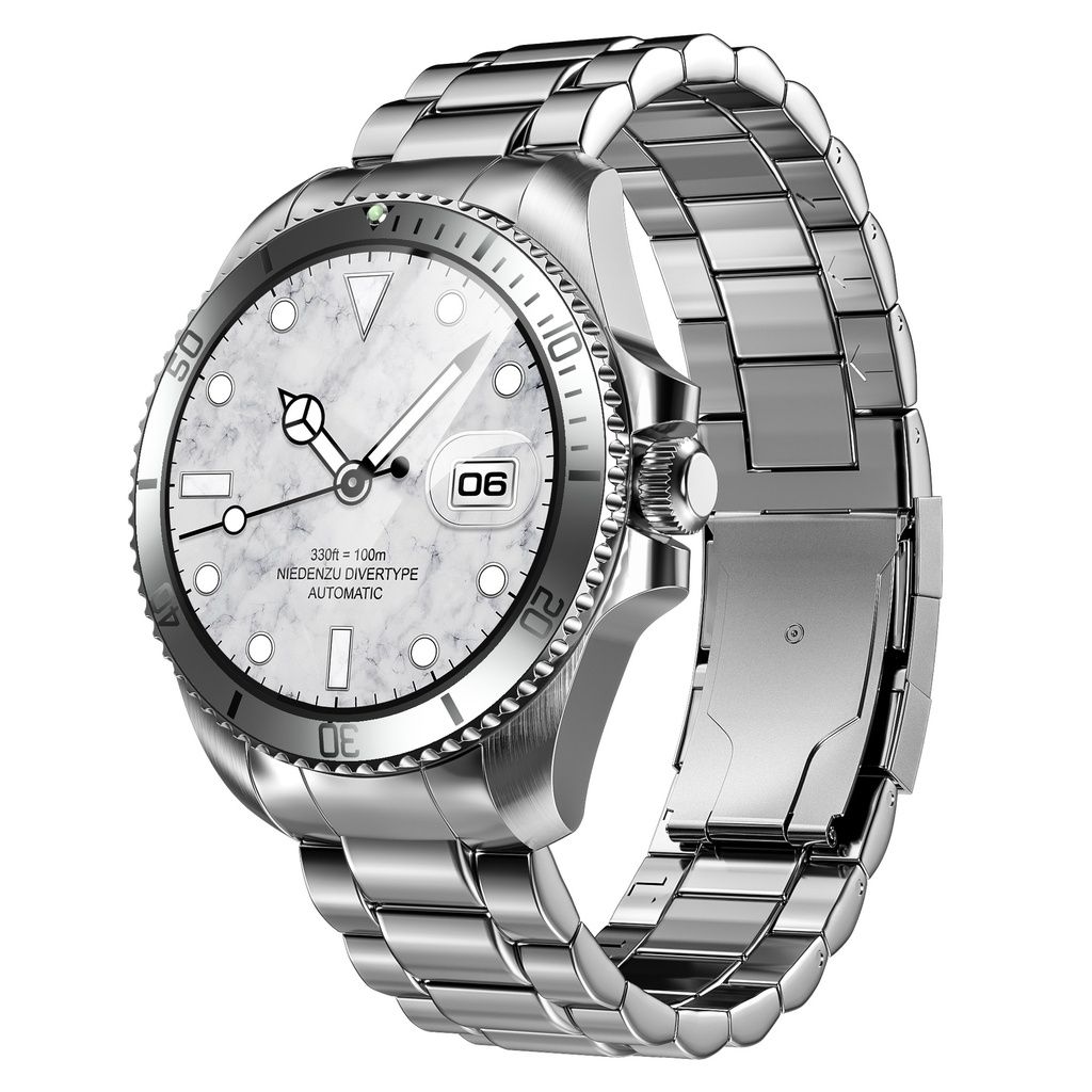 R1 Bluetooth Smart Watch Amoled Touch Screen Stainless Steel Waterproof Bluetooth Sport Bracelet R1 Heart Rate Blood Pressure Monitoring Fitness Tracker Watch Sports Smartwatch Men Smart watch For Men