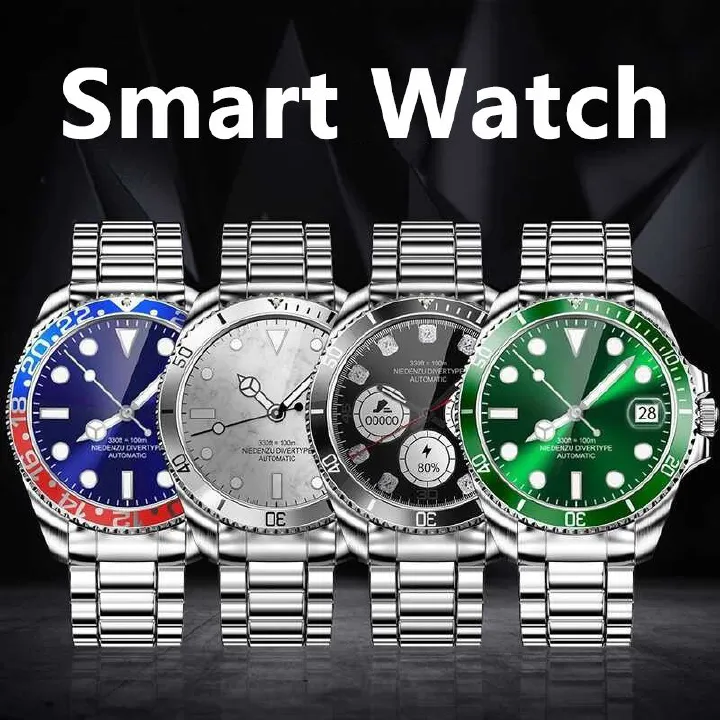 R1 Bluetooth Smart Watch Amoled Touch Screen Stainless Steel Waterproof Bluetooth Sport Bracelet R1 Heart Rate Blood Pressure Monitoring Fitness Tracker Watch Sports Smartwatch Men Smart watch For Men