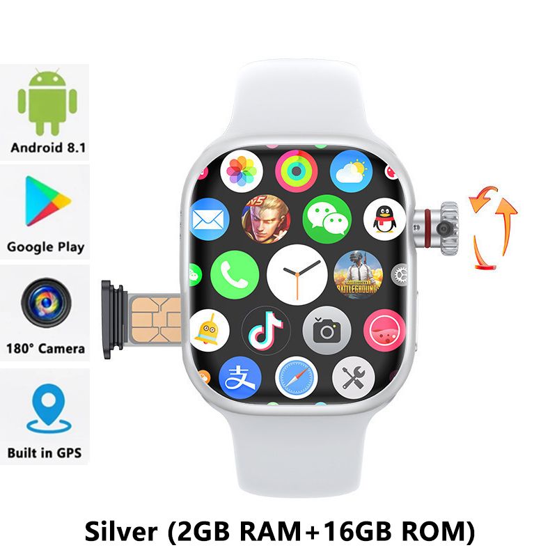 4G Cellular Network CD99 Smart Watch SIM Card Wifi Bluetooth Smart watch With camera Men Women Smart Bracelet Smartphone Waterproof Smartwatch Men's Smartwatches Sports Watch S9 Watch 64GB ROM