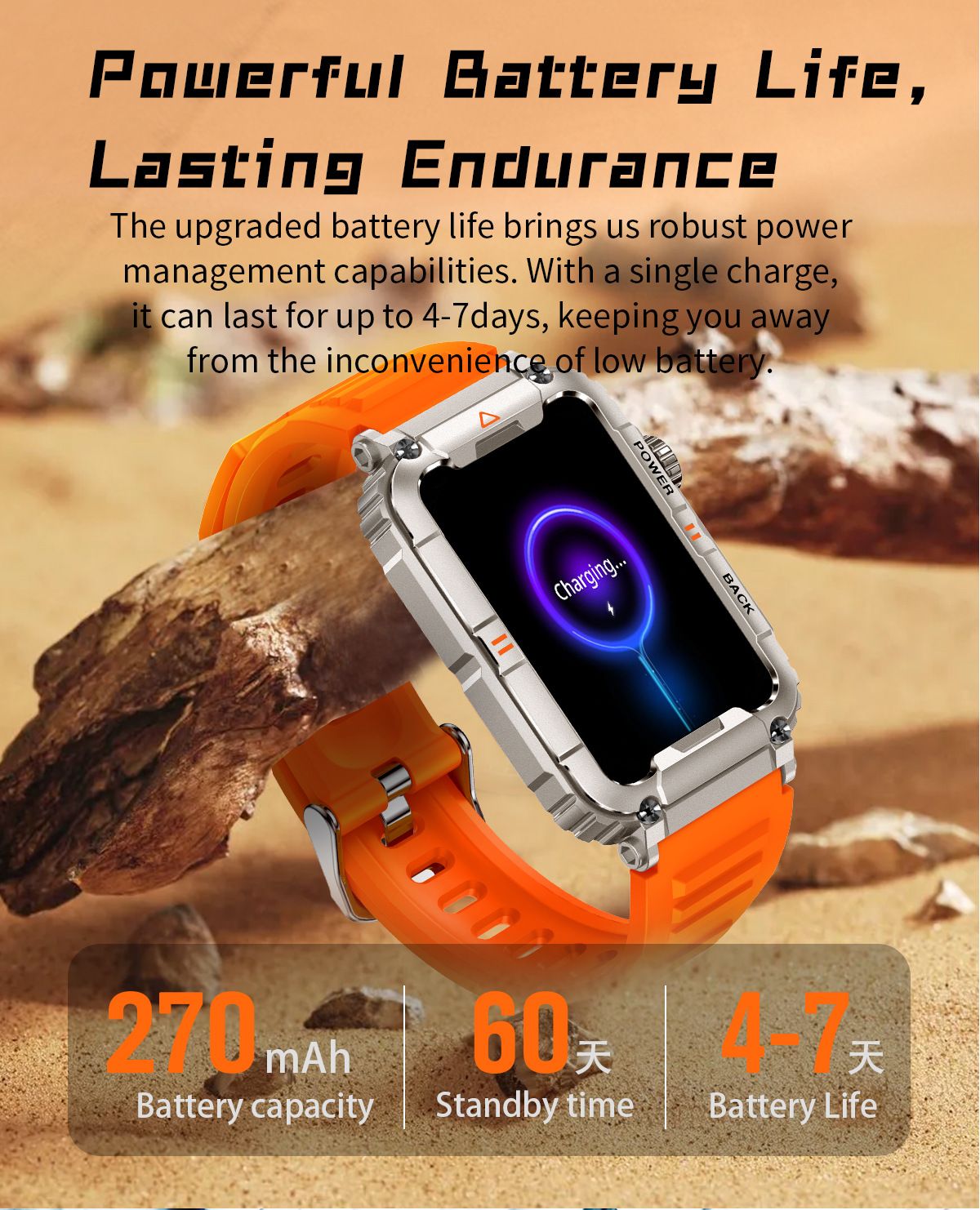 New KR88 smart watch Bluetooth call heart rate blood pressure blood oxygen monitoring outdoor sports waterproof cold-proof anti-fall watch Men's Watches Women's Watch Sports Fitness smart bracelet