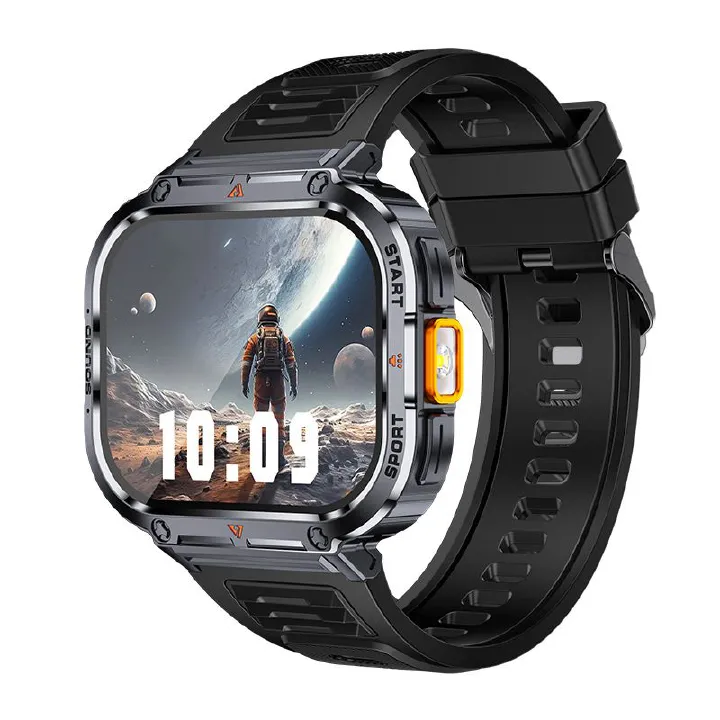 Men sport smart watch 2.0'' HD 400mAh long battery life Touch Control Bluetooth Smart watch Outdoor Waterproof Fitness Men Smartwatches With flashlight heart rate Monitor NX23 Smart watch For Men