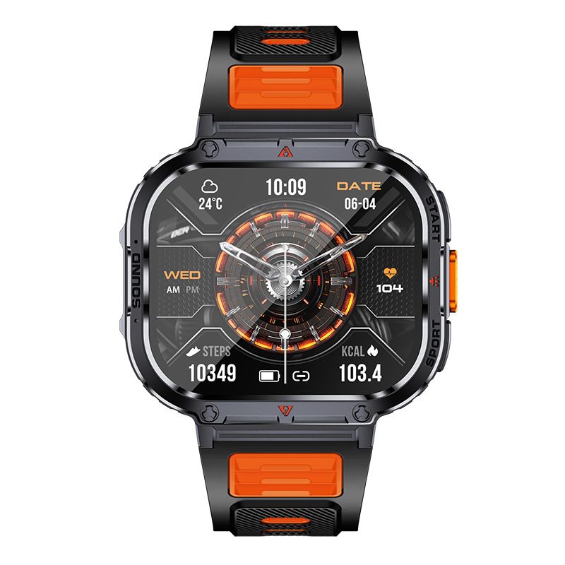 Men sport smart watch 2.0'' HD 400mAh long battery life Touch Control Bluetooth Smart watch Outdoor Waterproof Fitness Men Smartwatches With flashlight heart rate Monitor NX23 Smart watch For Men