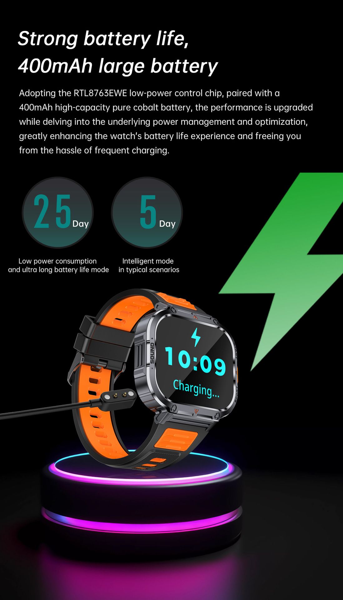 Men sport smart watch 2.0'' HD 400mAh long battery life Touch Control Bluetooth Smart watch Outdoor Waterproof Fitness Men Smartwatches With flashlight heart rate Monitor NX23 Smart watch For Men