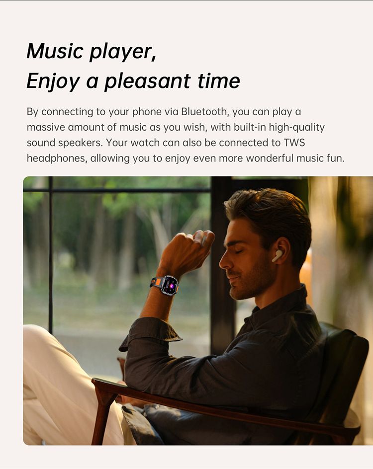 Men sport smart watch 2.0'' HD 400mAh long battery life Touch Control Bluetooth Smart watch Outdoor Waterproof Fitness Men Smartwatches With flashlight heart rate Monitor NX23 Smart watch For Men