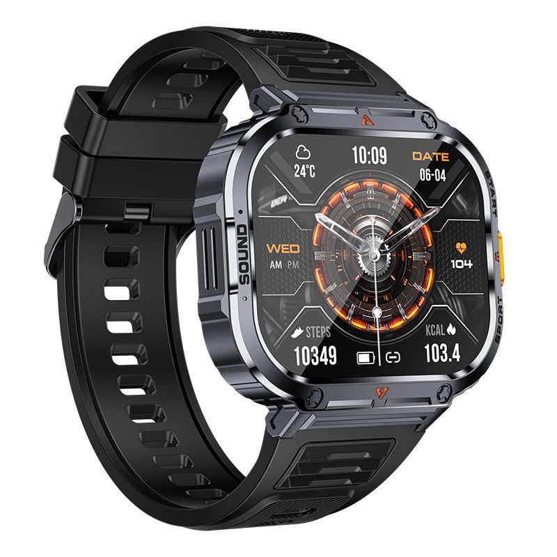 Men sport smart watch 2.0'' HD 400mAh long battery life Touch Control Bluetooth Smart watch Outdoor Waterproof Fitness Men Smartwatches With flashlight heart rate Monitor NX23 Smart watch For Men