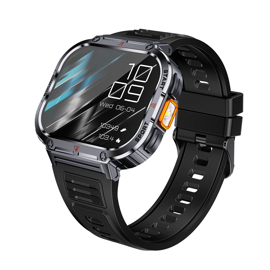 Men sport smart watch 2.0'' HD 400mAh long battery life Touch Control Bluetooth Smart watch Outdoor Waterproof Fitness Men Smartwatches With flashlight heart rate Monitor NX23 Smart watch For Men
