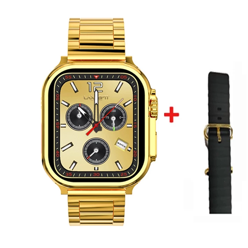 S9 Ultra Max Bluetooth Smart watch Full-screen Touch IP67 Waterproof Multifunction Heart Rate Blood Pressure Monitor Sleep Wireless Charge NFC Smartwatches Men's Smart watch with 2 straps Sport Watch