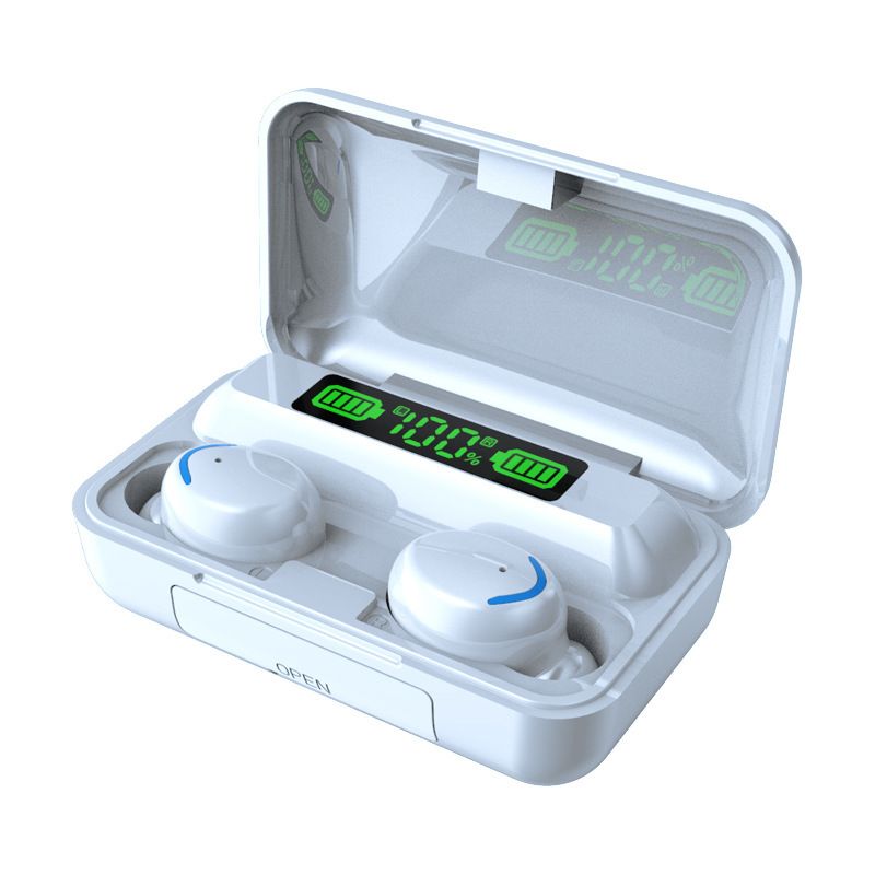 F9-5 Bluetooth headset digital display high power wireless earbuds HIFI binaural touch control mini headset waterproof Earpods in-ear noise reduction Bluetooth Headphone Gaming Earbuds For IOS Andriod