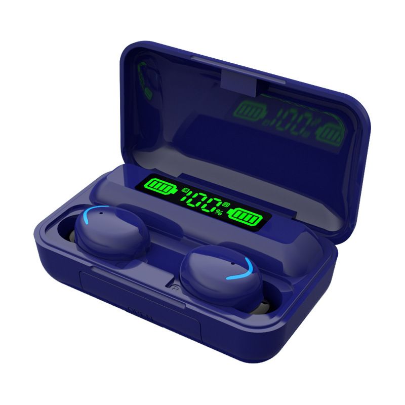 F9-5 Bluetooth headset digital display high power wireless earbuds HIFI binaural touch control mini headset waterproof Earpods in-ear noise reduction Bluetooth Headphone Gaming Earbuds For IOS Andriod