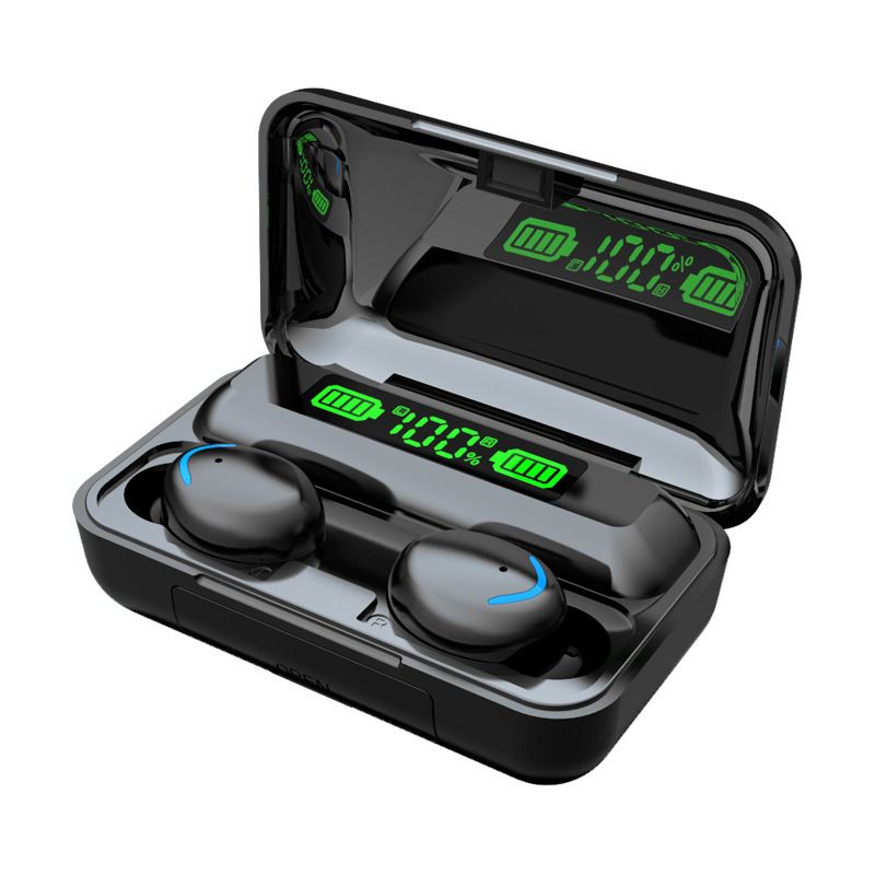 F9-5 Bluetooth headset digital display high power wireless earbuds HIFI binaural touch control mini headset waterproof Earpods in-ear noise reduction Bluetooth Headphone Gaming Earbuds For IOS Andriod