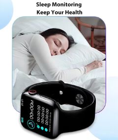 1.77'' Bluetooth Smart watch with earbuds 2 in 1 Men Smartwatch Waterproof Heart Rate Monitor Fitness Sports Smart watches With Bluetooth Earphone 2 Straps Multifunction Smart Watch For Men and Women
