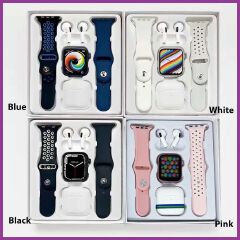 1.77'' Bluetooth Smart watch with earbuds 2 in 1 Men Smartwatch Waterproof Heart Rate Monitor Fitness Sports Smart watches With Bluetooth Earphone 2 Straps Multifunction Smart Watch For Men and Women