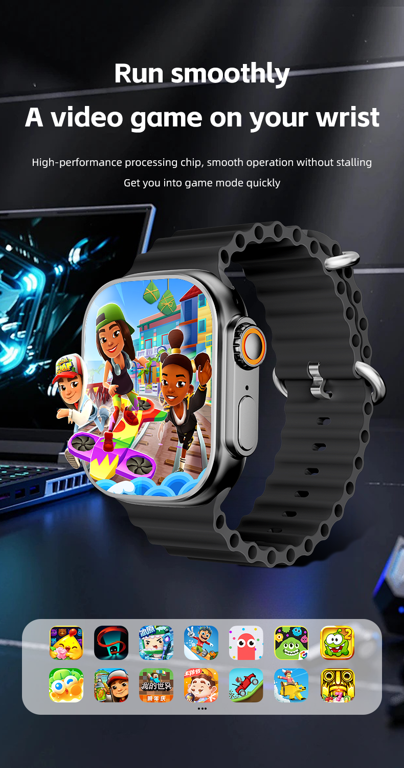 smart watch for men waterproof original smart watch sim slot and wifi for Android iPhone Smart watch Camera WS10 Ultra with Smartwatch for woman APP Download Video Call GPS Google Android Smartwatch