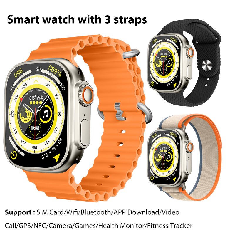 smart watch for men waterproof original smart watch sim slot and wifi for Android iPhone Smart watch Camera WS10 Ultra with Smartwatch for woman APP Download Video Call GPS Google Android Smartwatch