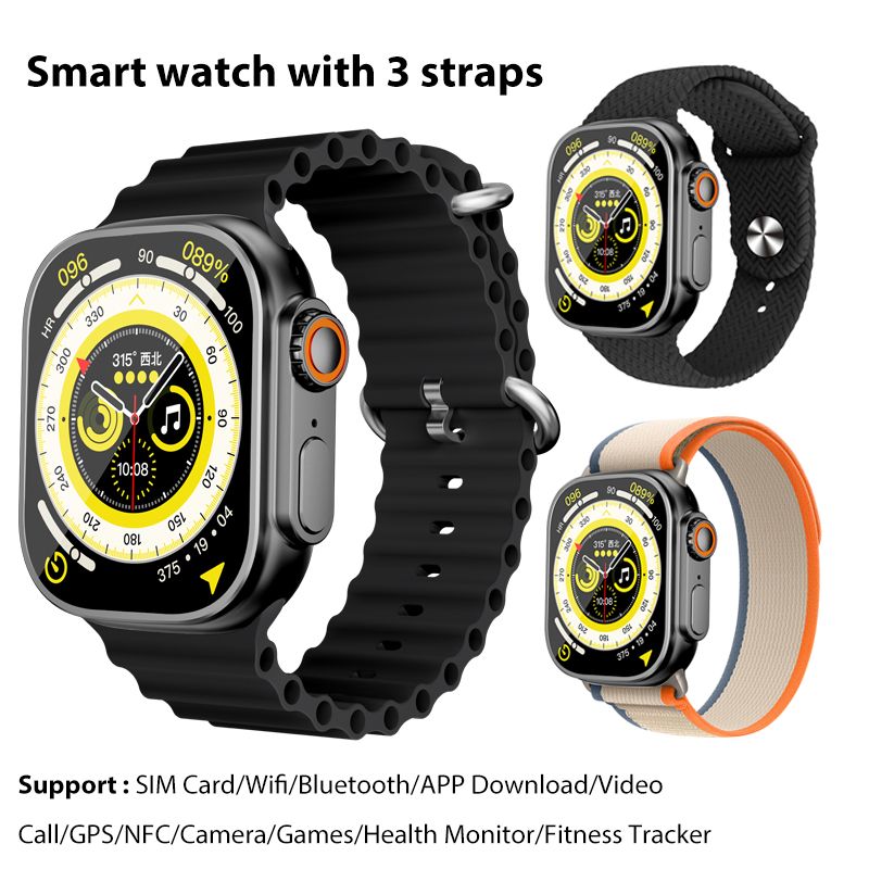 smart watch for men waterproof original smart watch sim slot and wifi for Android iPhone Smart watch Camera WS10 Ultra with Smartwatch for woman APP Download Video Call GPS Google Android Smartwatch