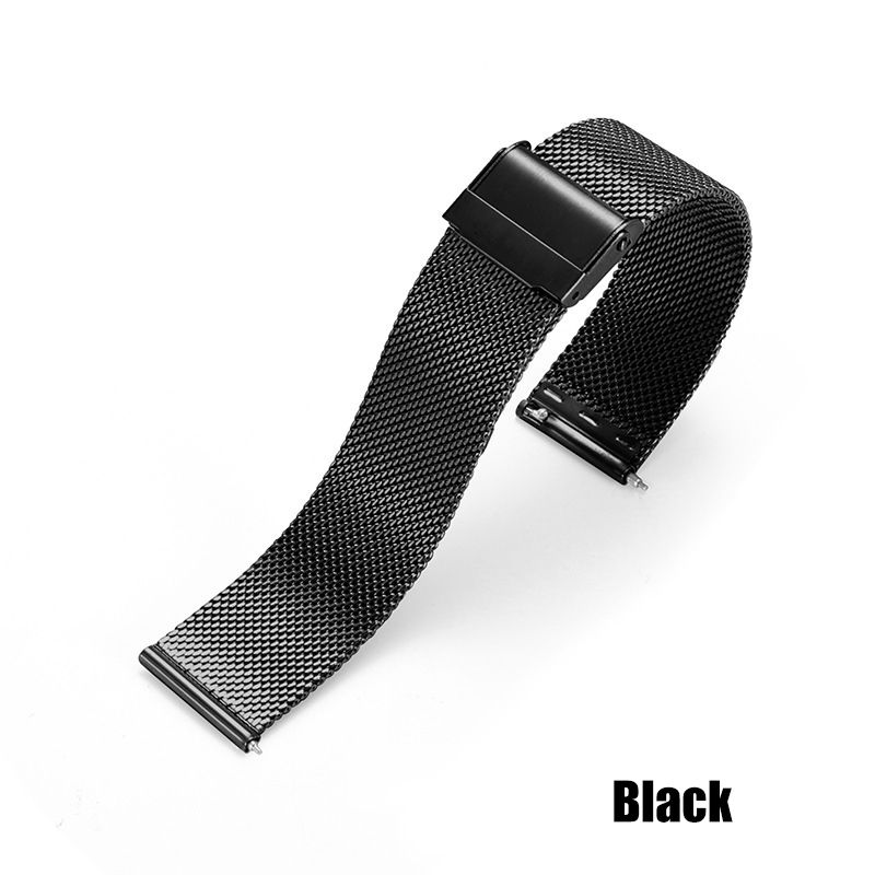 22mm 20mm 18mm Fashion Watch Strap Replacement Stainless steel Strap metal Milanese iwatch double buckle watch belt Apple Watch Band For Samsung Xiaomi Huawei Wrist band Bracelet Watch Band Strap