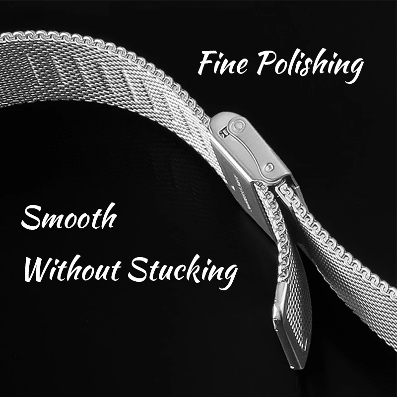 22mm 20mm 18mm Fashion Watch Strap Replacement Stainless steel Strap metal Milanese iwatch double buckle watch belt Apple Watch Band For Samsung Xiaomi Huawei Wrist band Bracelet Watch Band Strap