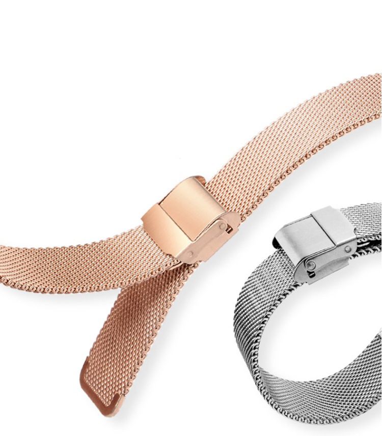 22mm 20mm 18mm Fashion Watch Strap Replacement Stainless steel Strap metal Milanese iwatch double buckle watch belt Apple Watch Band For Samsung Xiaomi Huawei Wrist band Bracelet Watch Band Strap