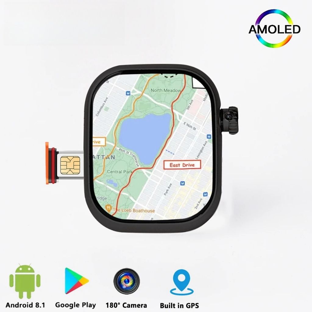 Smartwatches Support SIM Card Camera Waterproof Wristwatch GSM Smart Phone AMOLED Cellular Version CD99 smart watch Bluetooth call with SIM card slot Android IOS Multi-Functions Men Women Smart Watch