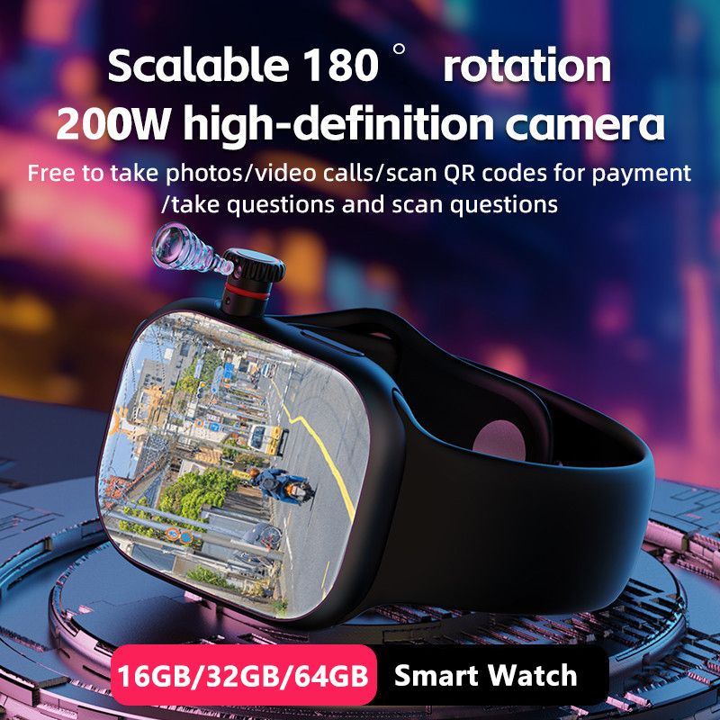 Smartwatches Support SIM Card Camera Waterproof Wristwatch GSM Smart Phone AMOLED Cellular Version CD99 smart watch Bluetooth call with SIM card slot Android IOS Multi-Functions Men Women Smart Watch