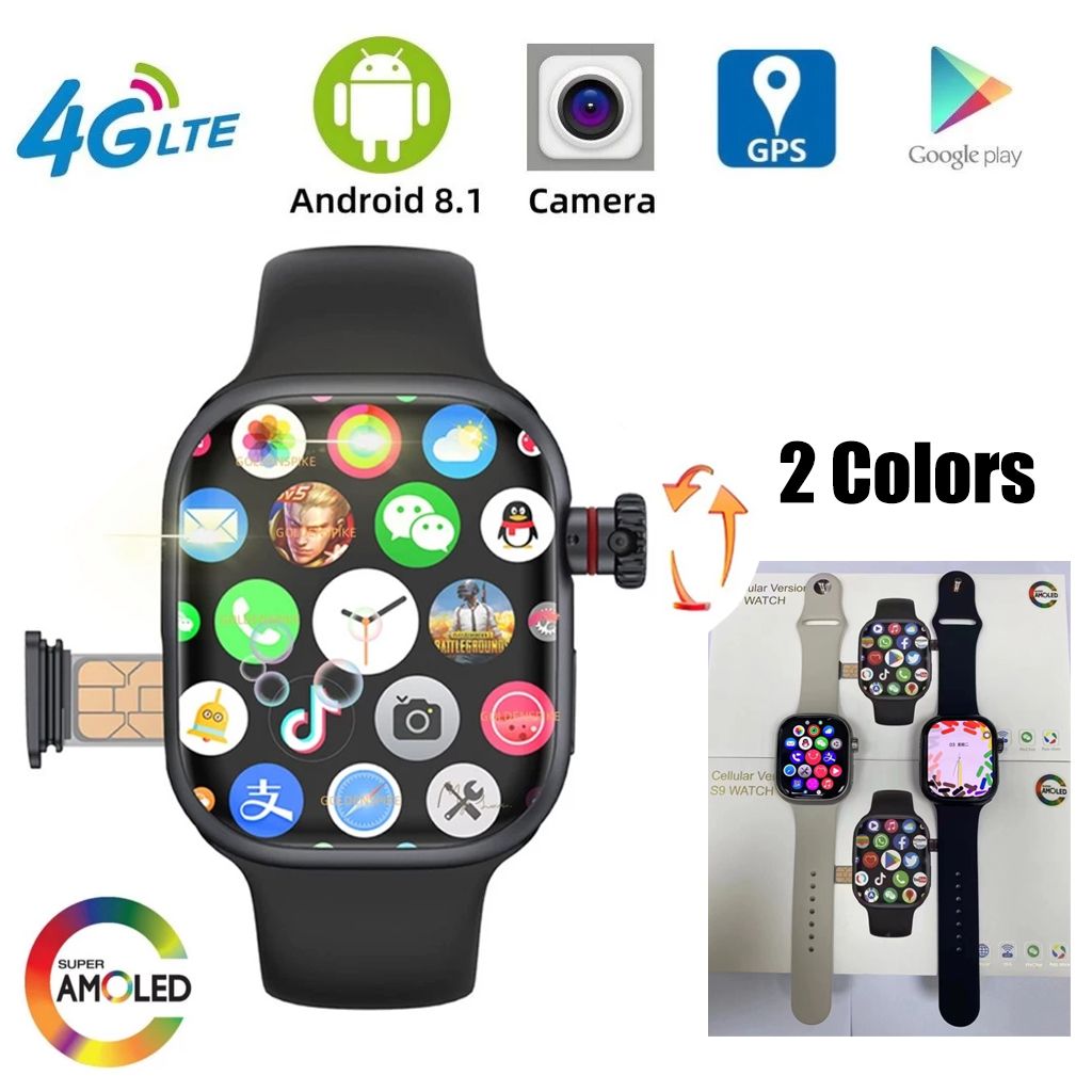Smartwatches Support SIM Card Camera Waterproof Wristwatch GSM Smart Phone AMOLED Cellular Version CD99 smart watch Bluetooth call with SIM card slot Android IOS Multi-Functions Men Women Smart Watch