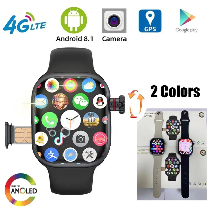 Smartwatches Support SIM Card Camera Waterproof Wristwatch GSM Smart Phone AMOLED Cellular Version CD99 smart watch Bluetooth call with SIM card slot Android IOS Multi-Functions Men Women Smart Watch
