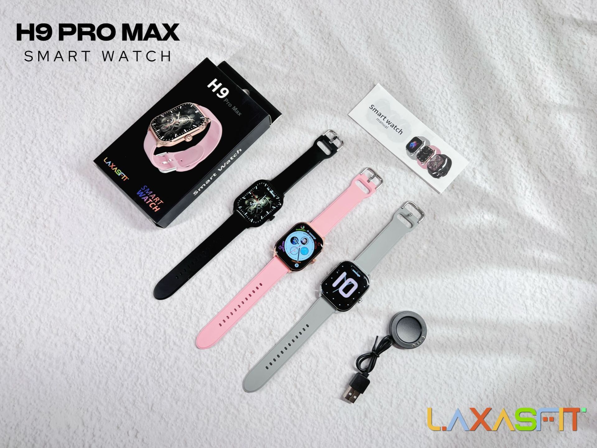 H9 Pro Max Smart watch Women Smartwatch bluetooth call Hear Rater Monitoring Fitness Sports Waterproof Smart Watch For Women Men Smart Watch Fitness Sports watch Women Wrist Watch men Smartwatch Man